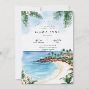 Invitación Boda de destino en Florida Keys, Key Largo