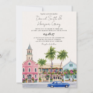 Invitación Boda de destino en Florida keys Key West