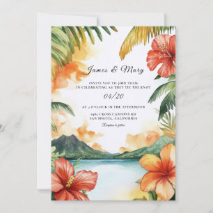 Invitación Boda de destino en la isla de Fiji