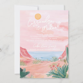 Invitación Boda de destino en México Rosa