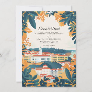 Invitación Boda de destino europeo en Lisboa Portugal