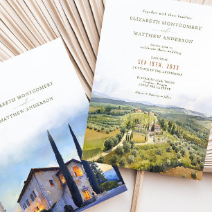 Invitación Boda de destino Il Poggio Alle Trese Italia