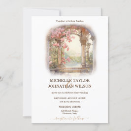 Invitación Boda de destino Italia Florencia toscana