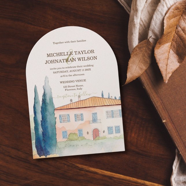 Invitación Boda de destino Italia Florencia toscana (Subido por el creador)