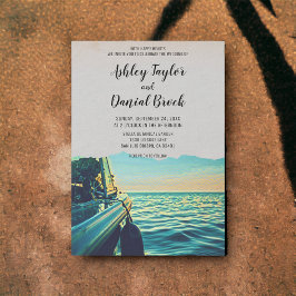 Invitación Boda de destino náutico de la marina de la vieja e