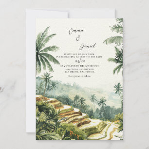 Invitación Boda de destino paisajista de Bali