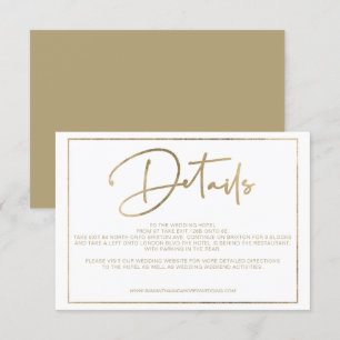 Invitación boda de detalles de moda de secuencias de comandos