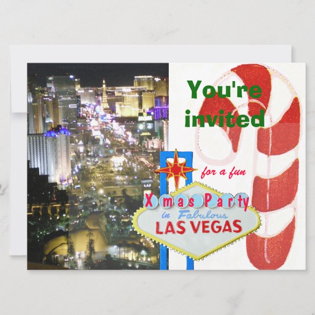 Invitación Boda de diciembre en Las Vegas (Anverso)