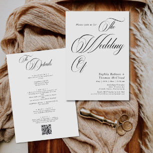 Invitación Boda de dinero antiguo de caligrafía clásica