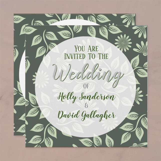 Invitación Boda de diseño de estilo artístico y artesanal (Subido por el creador)