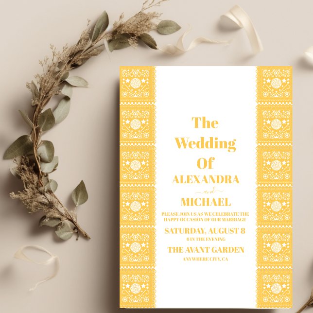 Invitación Boda de diseño de Talavera de México (Subido por el creador)