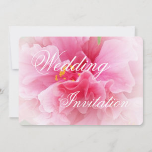 Invitación Boda de diseño floral rosa