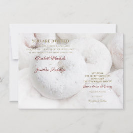 Invitación Boda de Donut de Azúcar en Polvo