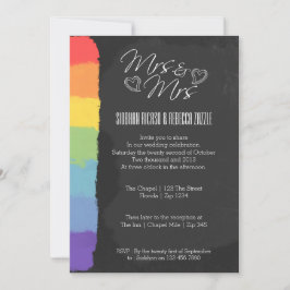 Invitación Boda De Doodle Cardíaco De Placa Con Detalle De Or