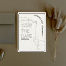 Boda De Doodle De Vino Salva La Fecha