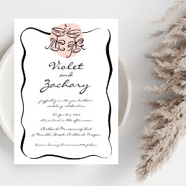 Invitación Boda de Doodle Moderno