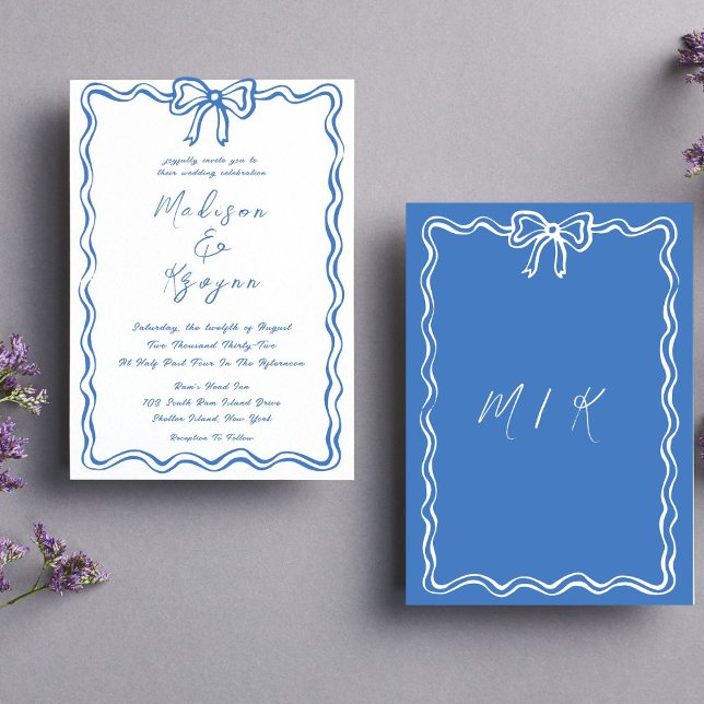 Invitación Boda de Doodles dibujados a mano caprichosa (Subido por el creador)