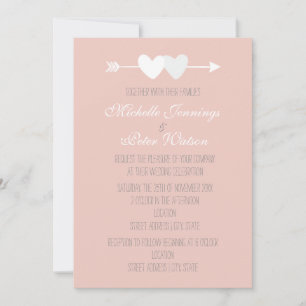 Invitación Boda de dos corazones