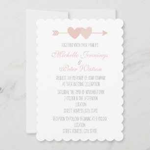 Invitación Boda de dos corazones