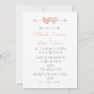 Invitación Boda de dos corazones