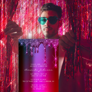 Invitación Boda de ducha de novia Cumpleaños Perforaciones mo