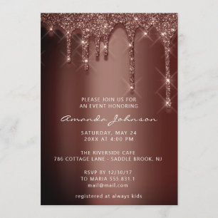 Invitación Boda de ducha nupcial Perforaciones de chocolate a