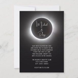 Invitación Boda de eclipse solar total