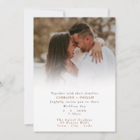 Boda de efecto de degradado de recorte de fotograf