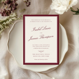 Invitación Boda de Elegancia Atemporal
