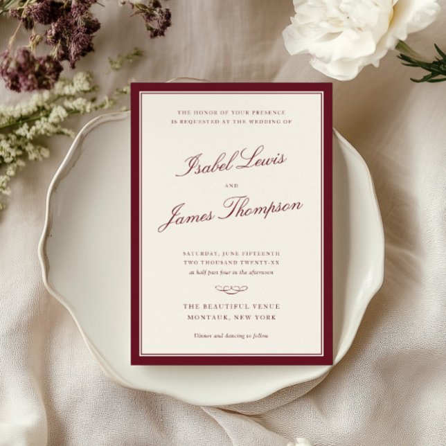 Invitación Boda de Elegancia Atemporal (Subido por el creador)