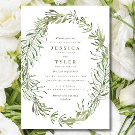 Invitación Boda de Elegante Jardinería Botánica