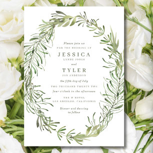 Invitación Boda de Elegante Jardinería Botánica