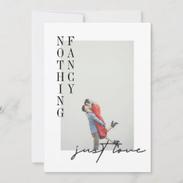 Invitación Boda de Elopamiento Fotográfico Minimalista Modern