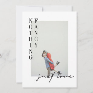 Invitación Boda de Elopamiento Fotográfico Minimalista Modern