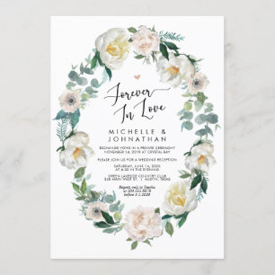 Invitación Boda de Elopement de Primavera Perfecta