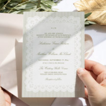 Boda de encaje blanco y verde