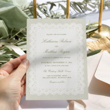 Boda de encaje verde rayado vintage