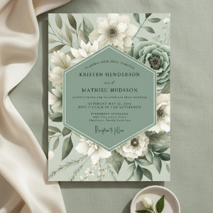 Invitación Boda de Encantamiento Botánico Salvia