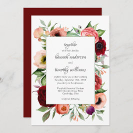 Invitación Boda de Encanto Botánico Rustic Boho
