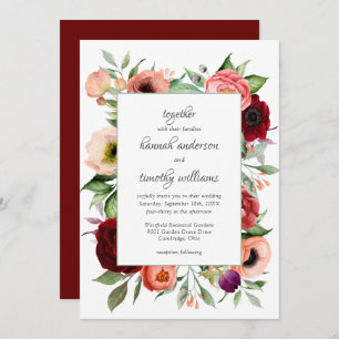 Invitación Boda de Encanto Botánico Rustic Boho