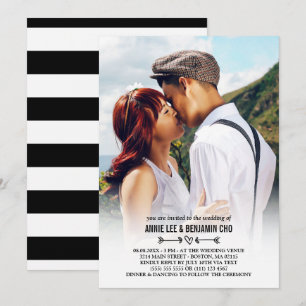 Invitación Boda de encargo de la foto del corazón y de las