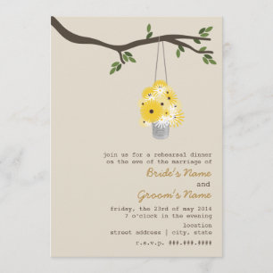 Invitación Boda De Ensayo De Flores Silvestres