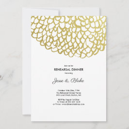 Invitación Boda de ensayo del patrón de Petal dibujado a mano
