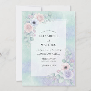 Invitación Boda de ensueño con lavanda