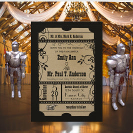 Invitación Boda de entradas para el renacimiento medieval rus
