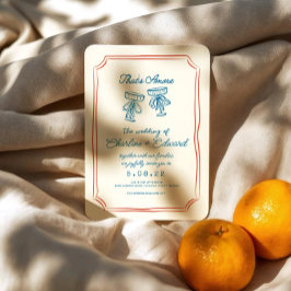 Invitación Boda de escritura a mano para dibujos humorísticos