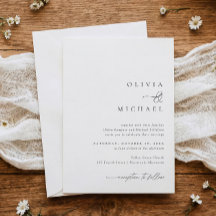 Boda de escritura a mano simple y elegante