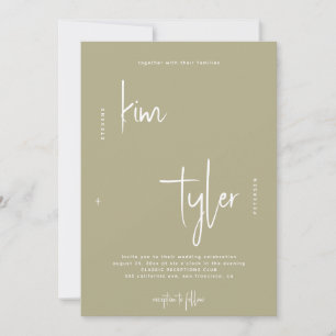 Invitación Boda de escritura de firma simple y minimalista mo