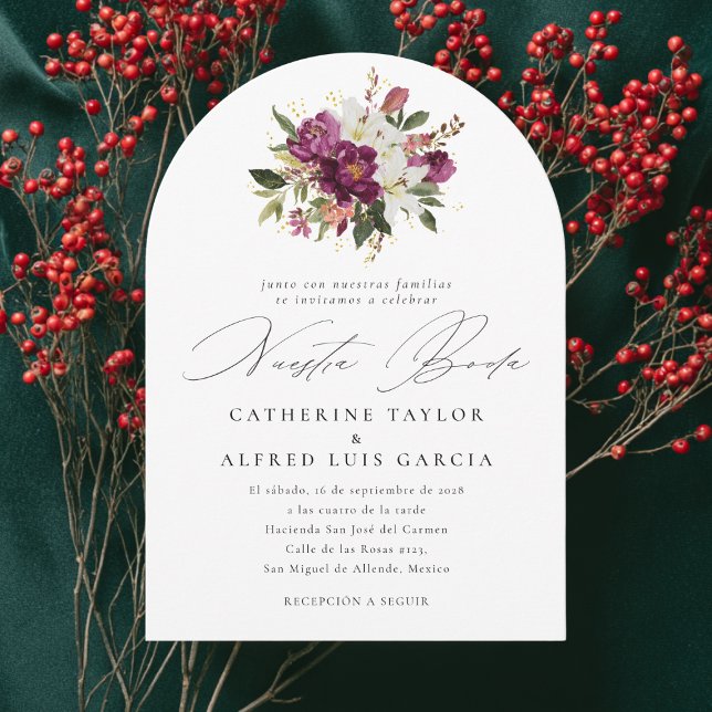 Invitación Boda de escritura negra en castellano (Subido por el creador)