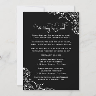 Invitación Boda de escroto vintage y cena